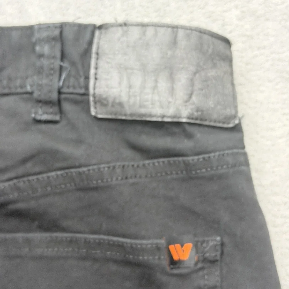 Eddie Bauer Pants Mens Measured 38x32 Black Cargo Canvas Utility Pant Stretch